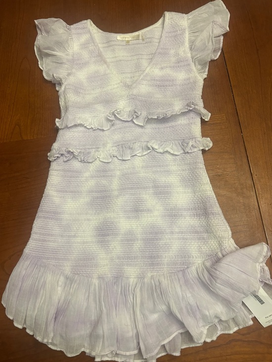 LoveShackFancy Dresses & Skirts - LoveShackFancy Aveline Mini Dress purple white size small